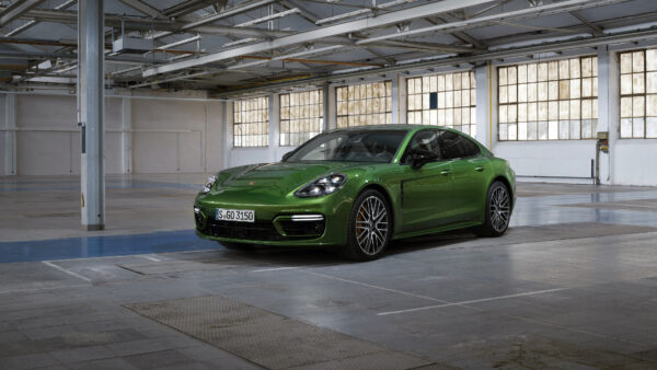 Wallpaper Cars, 2020, Desktop, Green, Panamera, Porsche