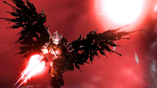 Wallpaper Halo, Games, Holding, Sword, Fantasy, Wings, Fire, Red, Warrior, Desktop, Background