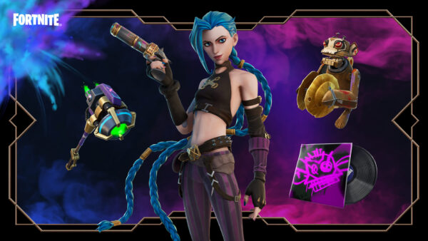 Wallpaper Fortnite, Skin, Jinx