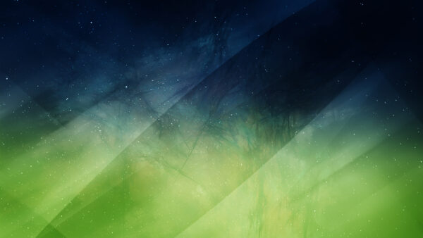 Wallpaper Blue, Abstract, Green, White, Stars, Mobile, Desktop