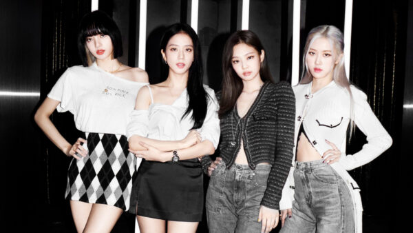 Wallpaper Background, BLACKPINK, Rose, Black, Jennie, K-Pop, Lisa, Jisoo