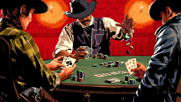 Wallpaper Dead, Desktop, Redemption, Poker, Red