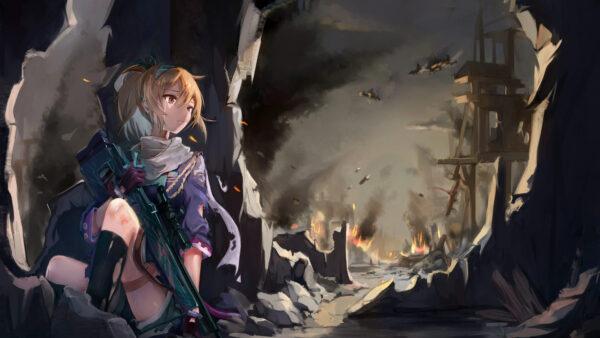 Wallpaper With, Frontline, Background, Smoke, And, Desktop, Fire, Games, Girls