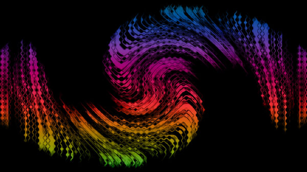 Wallpaper Digital, Desktop, Rainbow, Art, Wave, Abstract