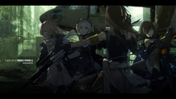 Wallpaper Girl, AR15, Eye, Desktop, M16A1, M4A1, Patch, Girls, Games, Frontline, Sopmod