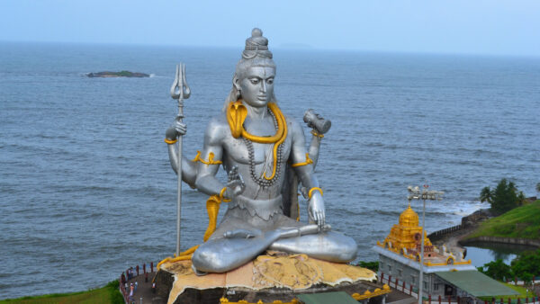 Wallpaper Background, Statue, Shiva, Lord, Ocean