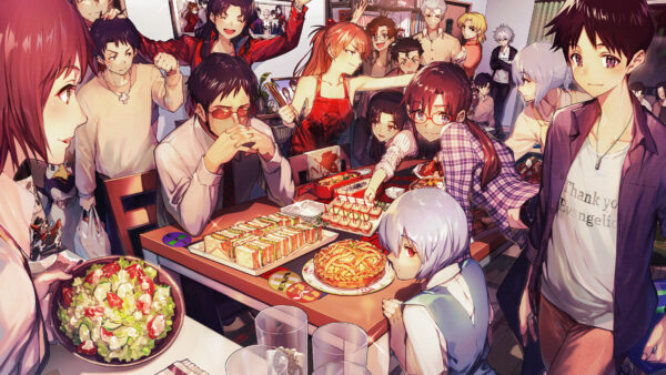 Wallpaper Ikari, Gendo, Boy, Evangelion, Sohryu, Eyes, Neon, Nagisa, Glasses, Blonde, Asuka, Genesis, Girl, Hair, Brown, Kaworu, Langley