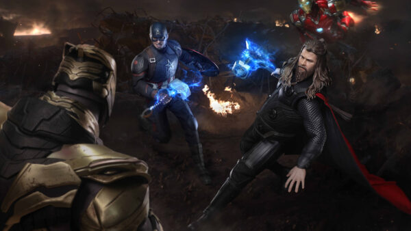 Wallpaper Captain, Iron, America, Endgame, Avengers, Thanos, Thor, Man