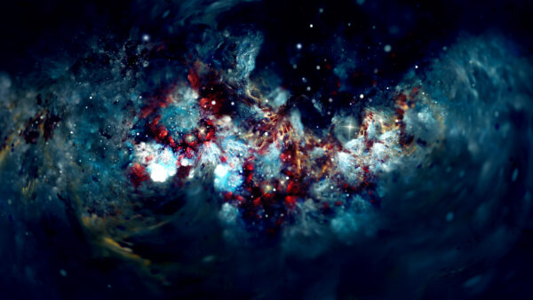 Wallpaper Colorful, Abstraction, Fractal, Glitter, Abstract