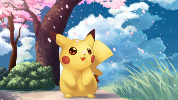 Wallpaper Background, Pikachu, Scenery