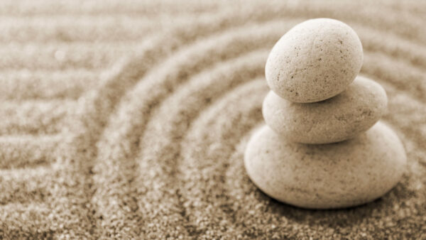 Wallpaper Sand, Rock, Three, Pebbles, Beach