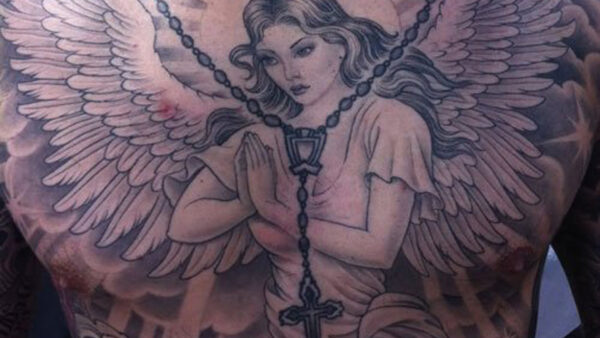 Wallpaper For, Men, Tattoos, Angel, Shoulder