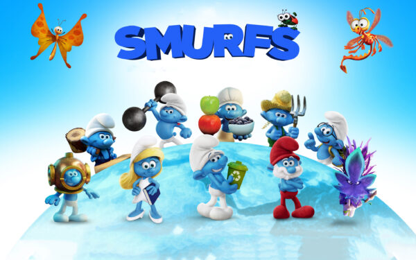 Wallpaper Movie, Smurfs, 2017, The, Lost, Village