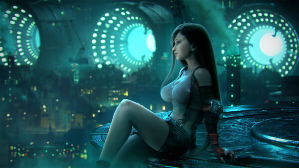 Wallpaper Lockhart, Artwork, Fantasy, Final, VII, Tifa