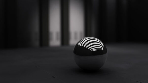 Wallpaper Floor, With, Black, Stripes, White, Ball