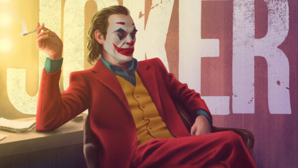 Wallpaper Red, Background, WALL, Sitting, Dress, Desktop, With, Joaquin, Wearing, Phoenix, Painting, Joker