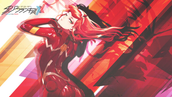 Wallpaper Hair, Darling, Wearing, Zero, Two, FranXX, Anime, With, The, Dress, Red