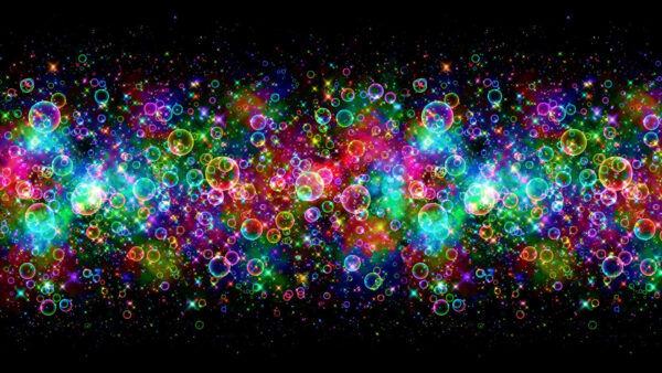 Wallpaper Bubbles, Abstract, Colorful