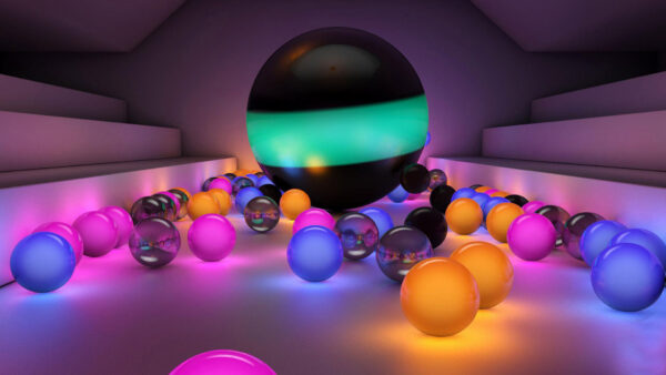 Wallpaper Desktop, Colorful, Abstract, Balls, Shape, Round