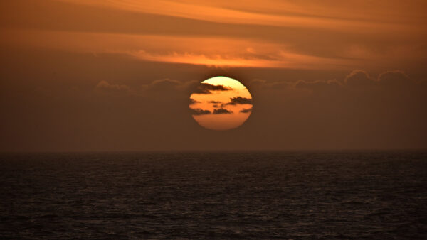 Wallpaper Clouds, Mobile, Ocean, Moon, Desktop, Black, Background, Nature, Yellow, Sky, Above