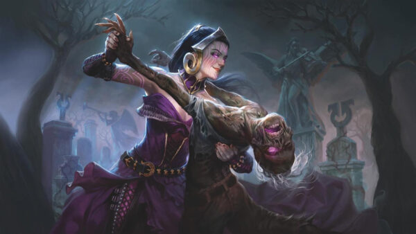 Wallpaper Liliana, Magic, Dark, Gathering, Dancing, Vess, The, Girl, Necromancer, Cemetery