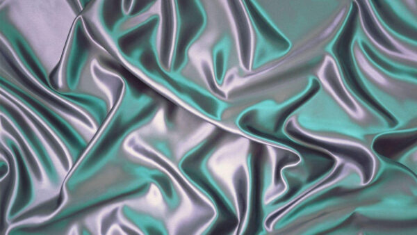 Wallpaper Silk, Seagreen, Wavy, Texture, Aquamarine
