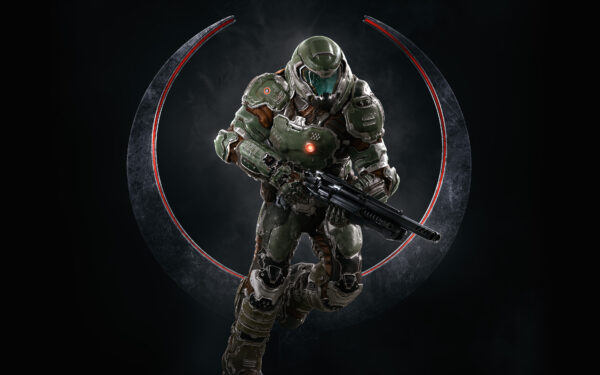 Wallpaper Quake, Champions, Doomguy