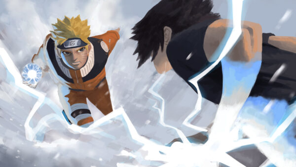 Wallpaper Namikaze, Minato, Fighting, 4k, Anime, 5k, Naruto