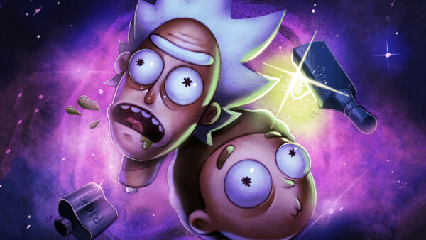 Wallpaper Morty, Background, Movies, Desktop, Purple, Smith, Rick, And, Stars, With, Show, Sanchez