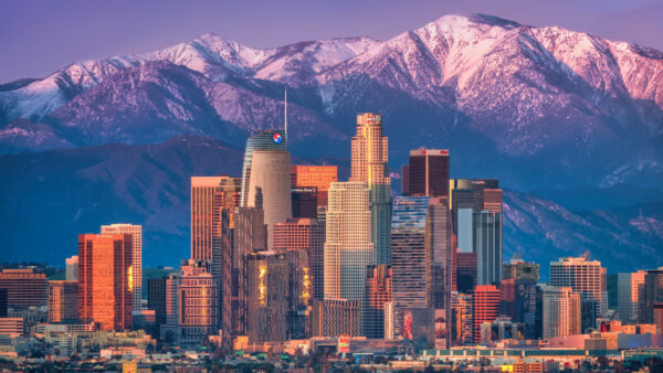 Wallpaper Travel, Mountains, USA, Building, City, Skyscraper, Background, Los, Angeles