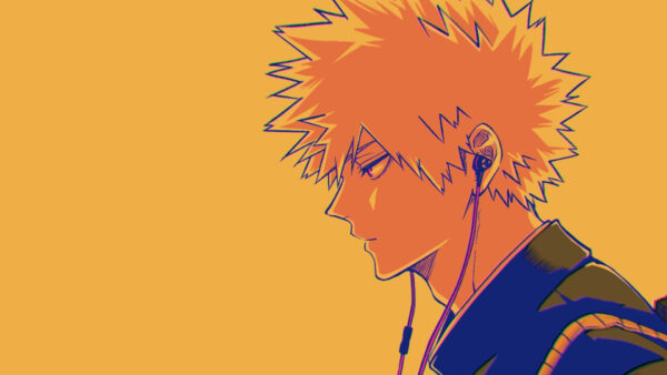 Wallpaper Academia, Background, Bakugou, Hero, Katsuki, Yellow