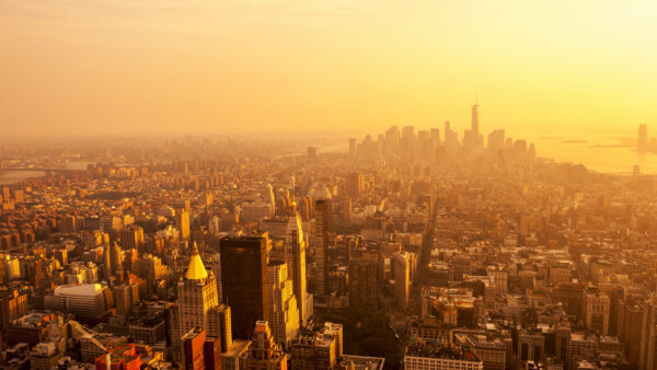 Wallpaper Desktop, New, York, Mobile, During, Cityscape, Sunrise