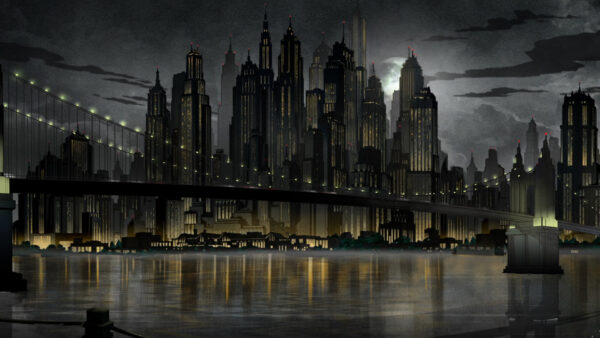 Wallpaper Part, Long, One, Night, Gotham, City, The, Batman, Halloween,