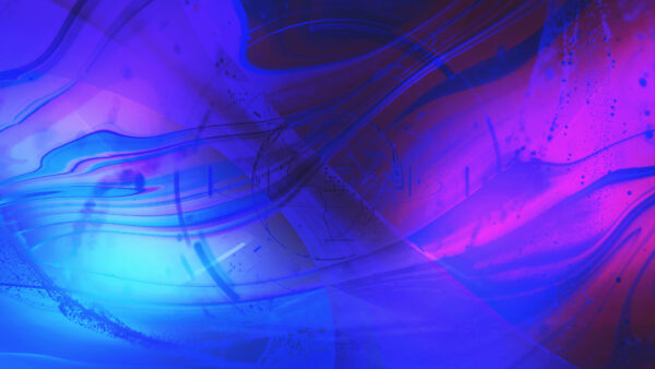 Wallpaper Abstraction, Mobile, Glare, Lines, Abstract, Desktop, Lights, Blue