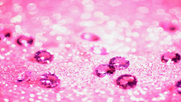 Wallpaper White, Dark, Stones, Background, Pink, Glitter, Bokeh, Desktop