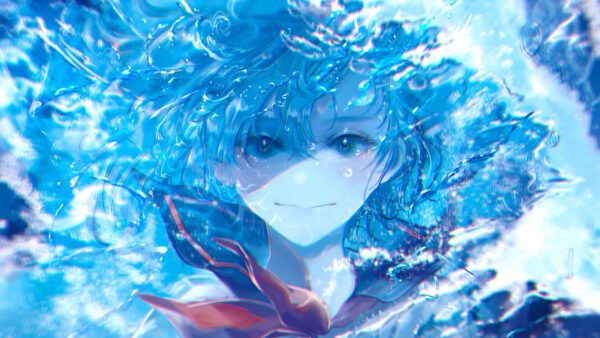 Wallpaper Anime, Girl, Underwater