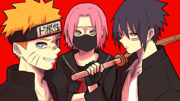 Wallpaper Naruto, Sasuke, Sakura