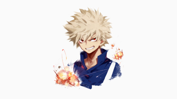 Wallpaper Katsuki, Academia, Hero, Bakugou