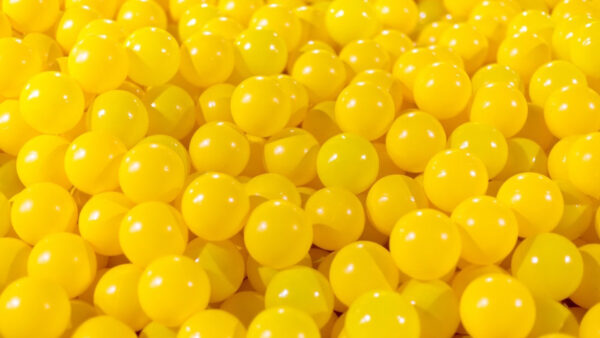 Wallpaper Yellow, Balls, Bunch