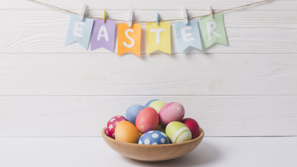 Wallpaper Decoration, Colorful, Easter, Eggs, Happy