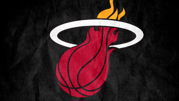 Wallpaper Miami, Logo, Sports, Background, Black, Heat, Basketball