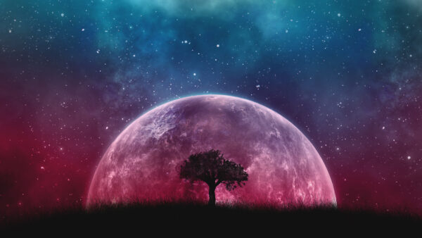 Wallpaper Moon, Landscape