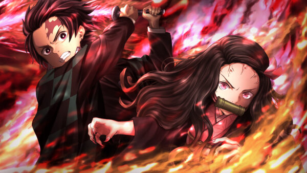 Wallpaper Nezuko, Desktop, Slayer, Anime, Tanjirou, Demon, Kamado, Fire