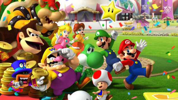 Wallpaper Games, Star, Yoshi, Bowser, Donkey, Luigi, Toad, Princess, Kong, Mario, Wario, Party, Boo, Daisy, Super, Peach