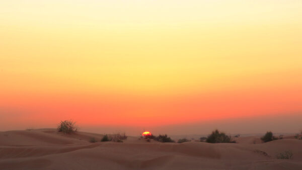 Wallpaper Sunset, Desktop, Earth, Nature, Desert, Dune, Sky, Sand