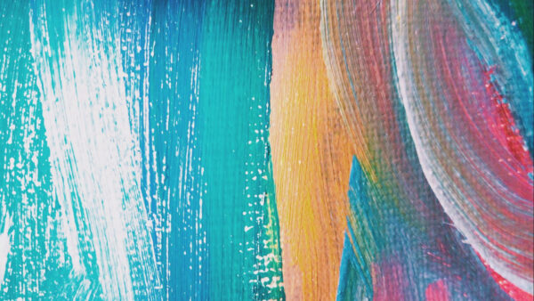 Wallpaper Desktop, Blue, White, Pink, Paint, Lines, Abstract