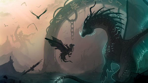 Wallpaper Desktop, Paint, Fantasy, Dreamy, Dragons