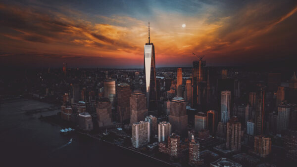 Wallpaper New, Skyscraper, Buildings, City, River, Desktop, And, York