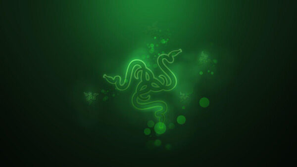 Wallpaper Desktop, Razer, Green, Logo, White