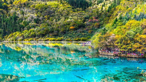 Wallpaper Beautiful, Greenery, Mountain, Nature, Reflection, Scenery, Water